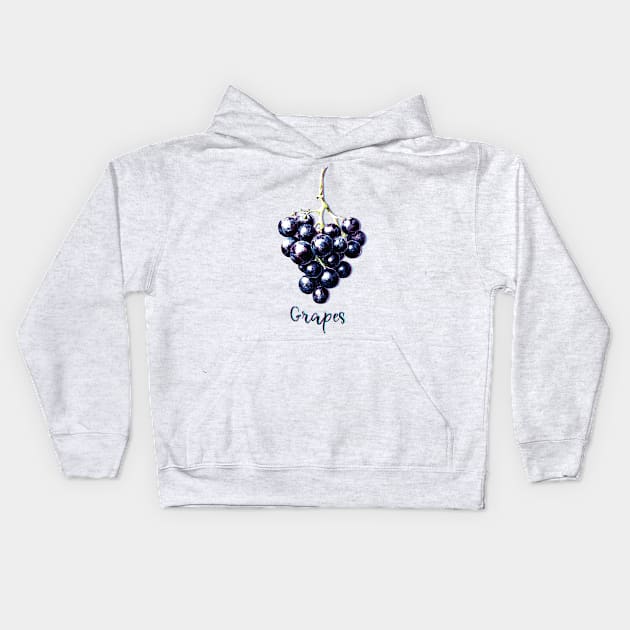 Fruit Identity, Grapes Kids Hoodie by emma17